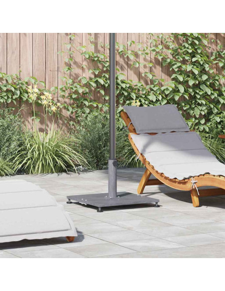 Base per ombrellone Aspetto Legno Grigio Scuro 45 x 45 x 31 cm