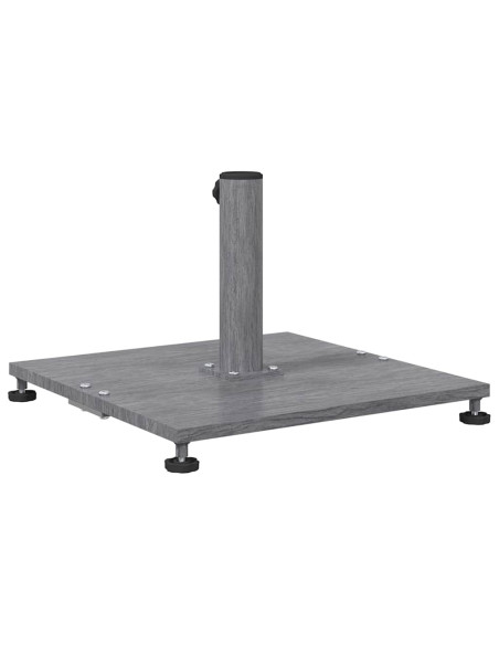Base per ombrellone Aspetto Legno Grigio Scuro 45 x 45 x 31 cm