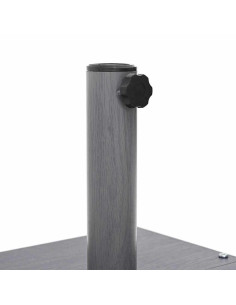 Base per ombrellone Aspetto Legno Grigio Scuro 2