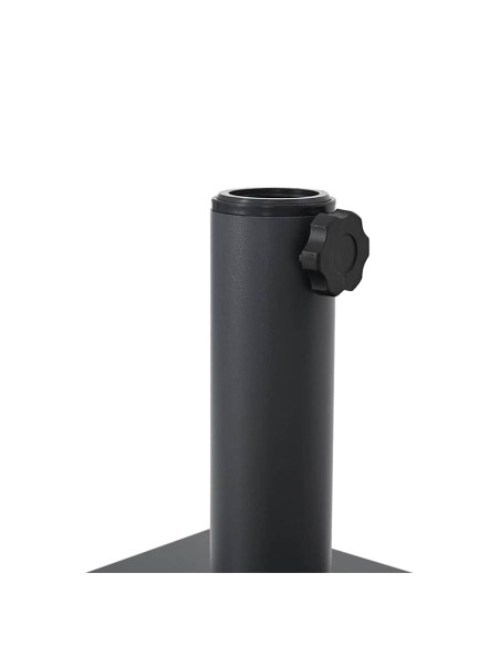 Basi per ombrelli da esterno Grigio scuro 45 x 45 x 31.5 cm