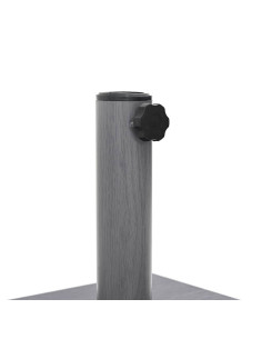 Base per ombrellone Aspetto Legno Grigio Scuro 2