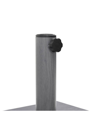 Base per ombrellone Aspetto Legno Grigio Scuro