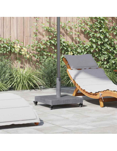 Base per ombrellone Aspetto Legno Grigio Scuro