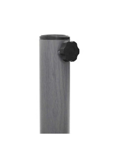 Base per ombrellone Aspetto Legno Grigio Scuro 48 x 48 x 32 cm 2