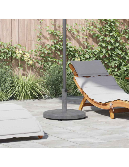 Base per ombrellone Aspetto Legno Grigio Scuro 48 x 48 x 32 cm
