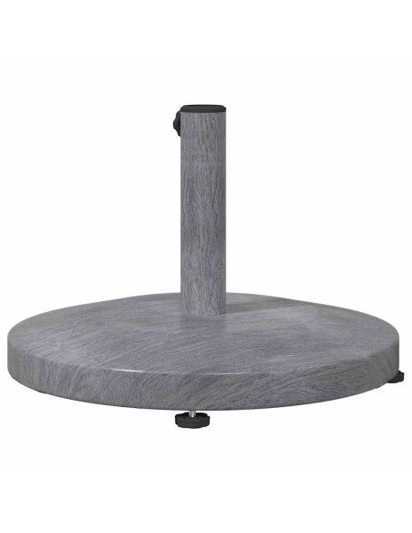 Base per ombrellone Aspetto Legno Grigio Scuro 48 x 48 x 32 cm