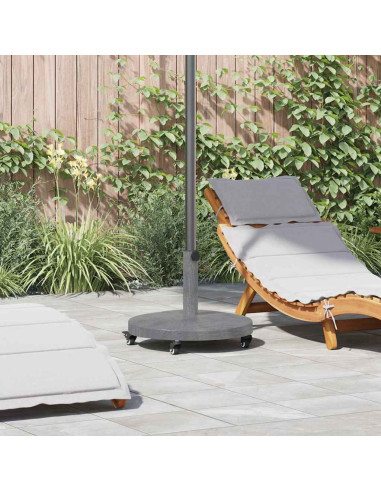 Base per ombrellone Aspetto Legno Grigio Scuro 48 x 48 x 32 cm