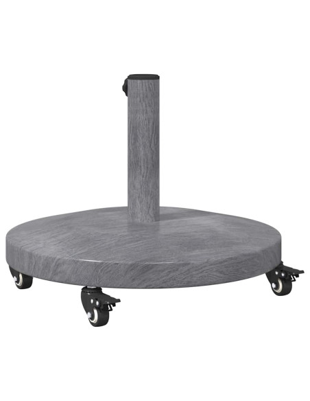 Base per ombrellone Aspetto Legno Grigio Scuro 48 x 48 x 32 cm
