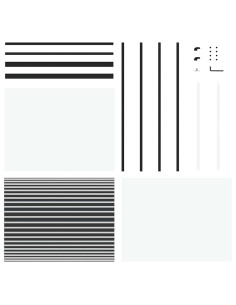 Porta in vetro Rigato Nero 90 x 2 x 205 cm Alluminio 2