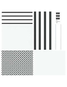 Porta in vetro Traforo Nero 76 x 3.5 x 201.5 cm Alluminio 2