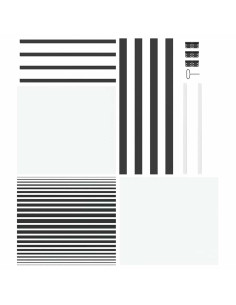 Porta in vetro Rigato Nero 76 x 3.5 x 201.5 cm Alluminio 2