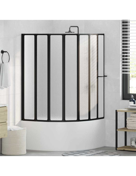 Parete doccia Altro Nero 168 x 140 cm Alluminio