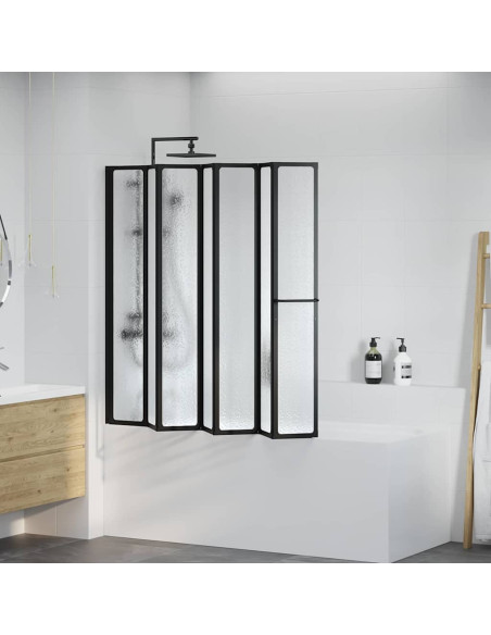 Parete doccia Altro Nero 168 x 140 cm Alluminio