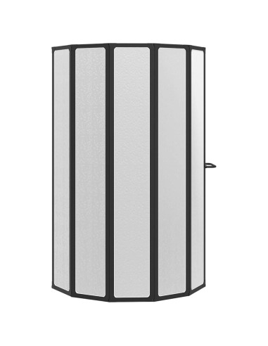 Parete doccia Altro Nero 168 x 140 cm Alluminio