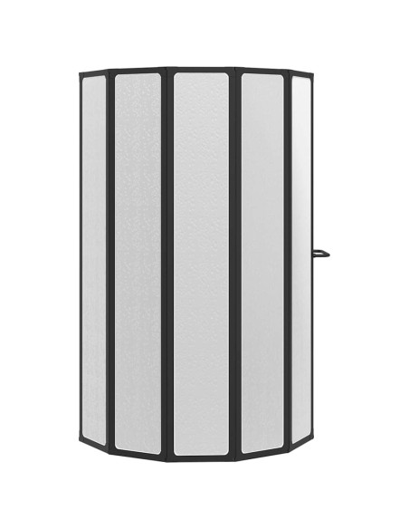 Parete doccia Altro Nero 168 x 140 cm Alluminio