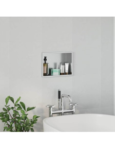 Nicchia per doccia Argento 30 x 20 x 9,5 cm Acciaio Inox 2