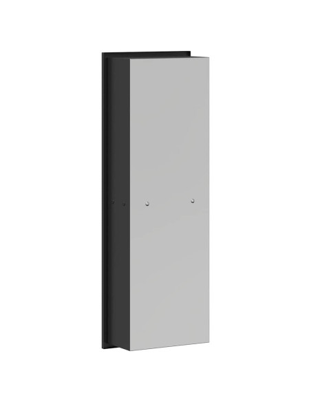 Nicchia per doccia Nero 60 x 20 x 9.5 cm Acciaio inossidabile