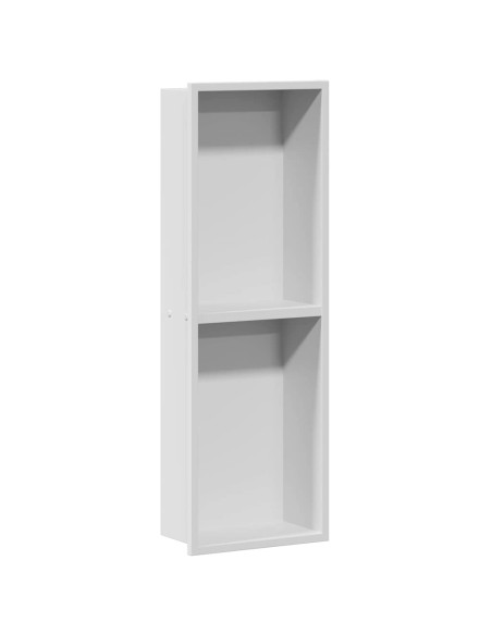 Nicchia per doccia Bianco 60 x 20 x 9.5 cm Acciaio inossidabile