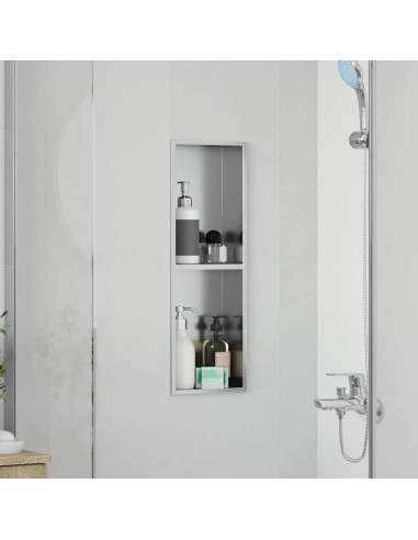 Nicchia per doccia Argento 60 x 20 x 9,5 cm