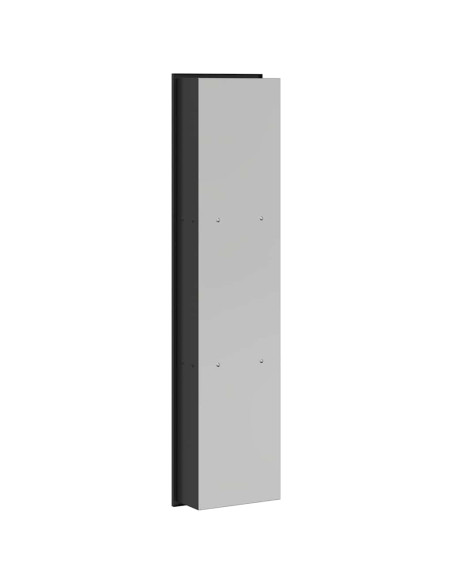 Nicchia per doccia Nero 90 x 20 x 9.5 cm Acciaio inossidabile