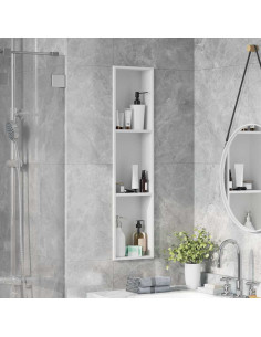 Nicchia per doccia Bianco 90 x 20 x 9,5 cm Acciaio inossidabile 2