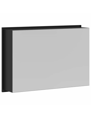 Nicchia per doccia Nero 45 x 30 x 9,5 cm Acciaio inossidabile