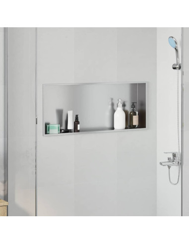 Nicchia per doccia Argento 75 x 30 x 9,5 cm