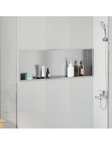 Nicchia per doccia Argento 90 x 30 x 9,5 cm