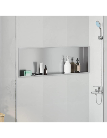 Nicchia per doccia Argento 90 x 30 x 9.5 cm