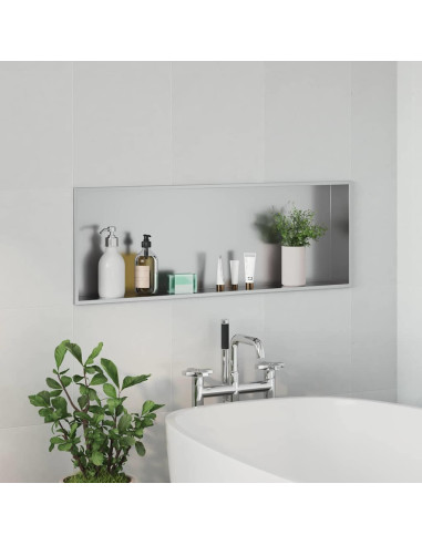 Nicchia per doccia Argento 90 x 30 x 9,5 cm