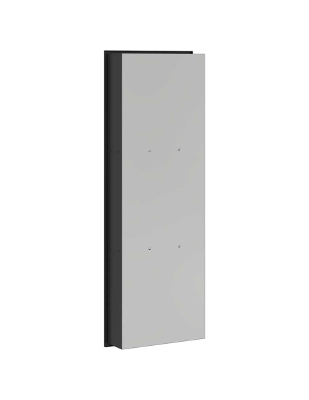 Nicchia per doccia Nero 90 x 30 x 9.5 cm Acciaio inossidabile