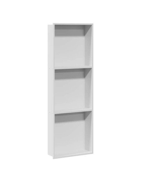 Nicchia per doccia Bianco 90 x 30 x 9.5 cm Acciaio inossidabile