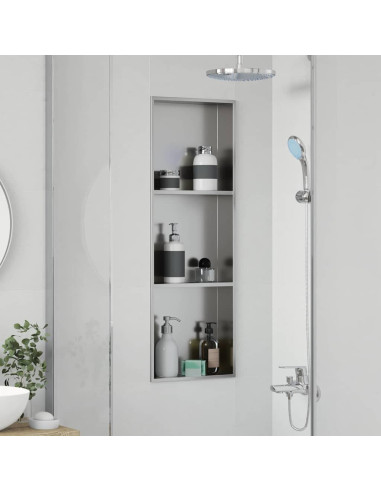 Nicchia per doccia Argento 90 x 30 x 9,5 cm