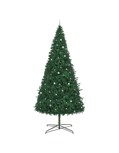 Albero di Natale con luci a corde decorative Verde 400 cm PVC