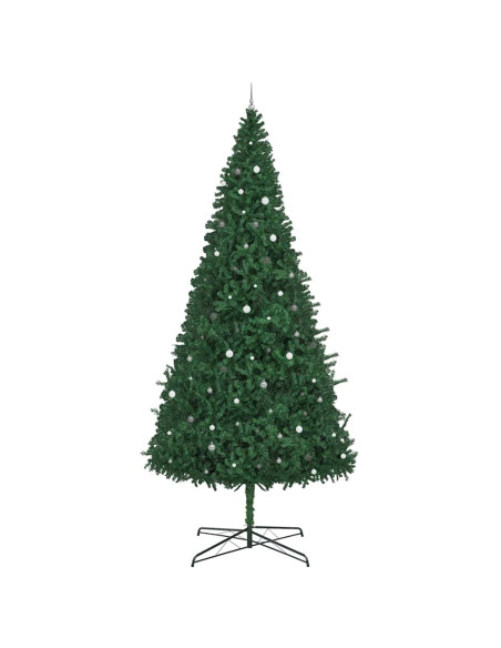 Albero di Natale con luci a corde decorative Verde 400 cm PVC