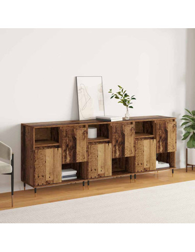 Sideboards 3 pcs Legno vecchio 180 x 35 x 70 cm