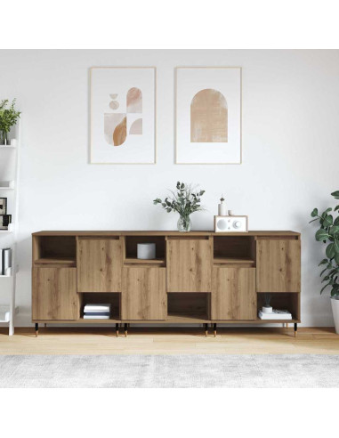 Sideboards 3 pcs rovere artigianale 180 x 35 x 70 cm