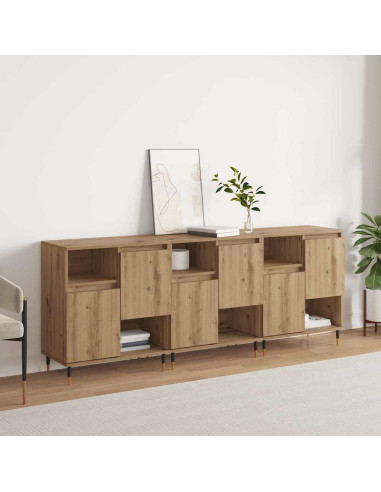 Sideboards 3 pcs rovere artigianale 180 x 35 x 70 cm