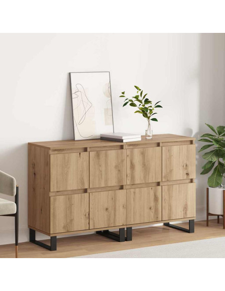 Sideboards 2 pcs rovere artigianale 120 x 35 x 70 cm
