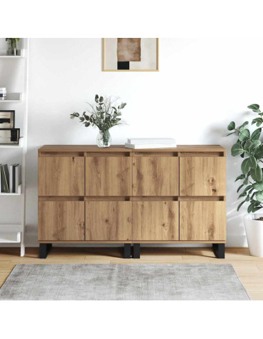Credenza 2 pcs Rovere artigianale 60 x 35 x 70 cm