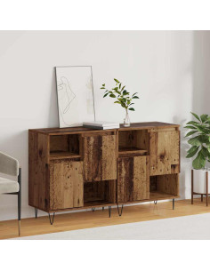 Credenza 2 pcs Legno vecchio 60 x 35 x 70 cm 2