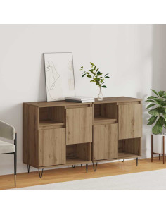 Credenza 2 pcs Rovere artigianale 60 x 35 x 70 cm 2