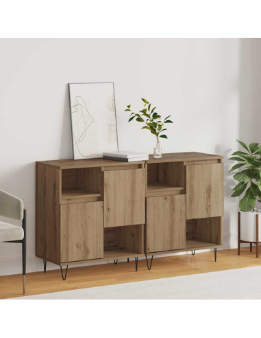 Credenza 2 pcs Rovere artigianale 60 x 35 x 70 cm