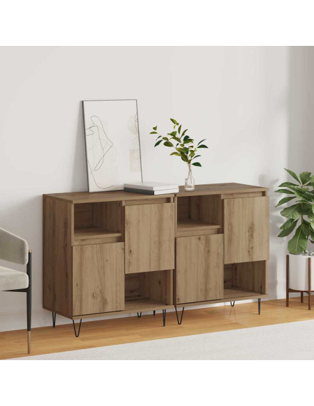 Credenza 2 pcs Rovere artigianale 60 x 35 x 70 cm
