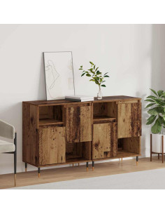 Sideboards 2 pcs Legno vecchio 120 x 35 x 70 cm 2