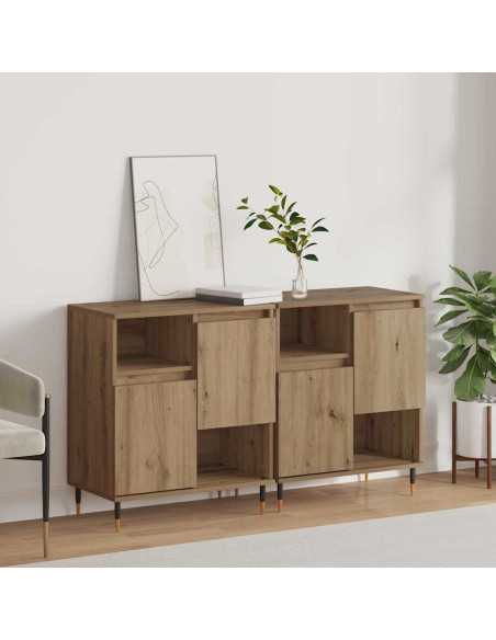 Sideboards 2 pcs rovere artigianale 120 x 35 x 70 cm