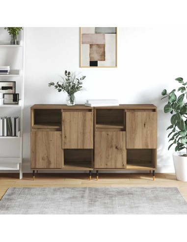 Sideboards 2 pcs rovere artigianale 120 x 35 x 70 cm