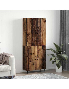 Credenza 2 pcs Legno vecchio Legno multistrato 2