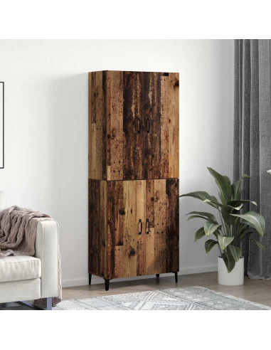 Credenza 2 pcs Legno vecchio Legno multistrato