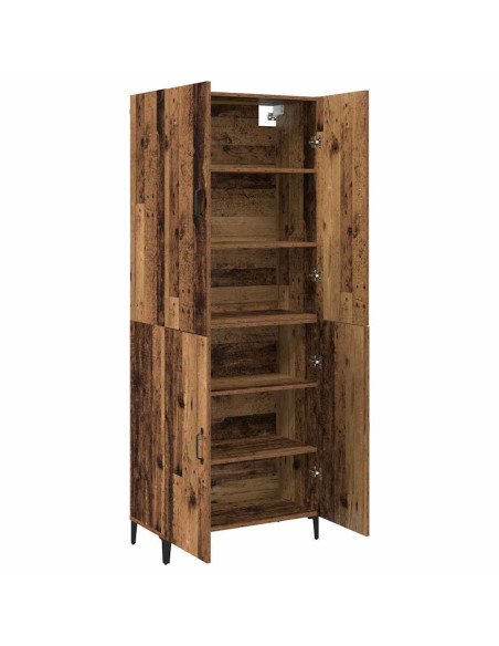 Credenza 2 pcs Legno vecchio Legno multistrato